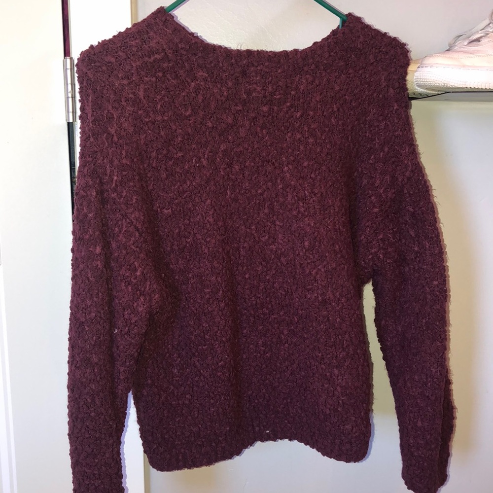 Pacsun long sleeve maroon sweater